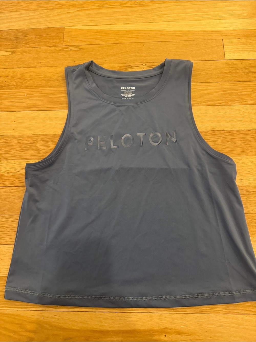 Peloton Slate Blue Athletic Tank Top